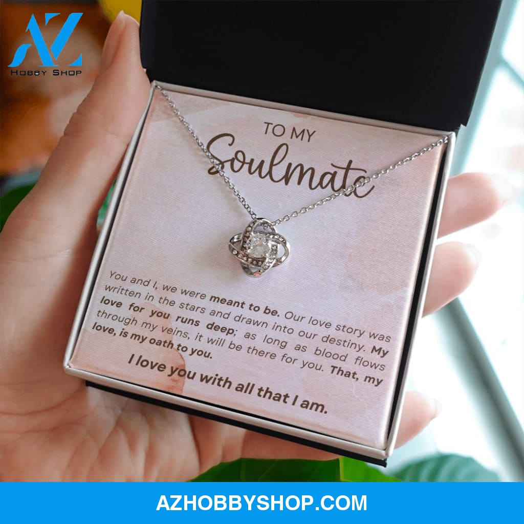 Soulmate - Meant To Be - Love Knot Necklace