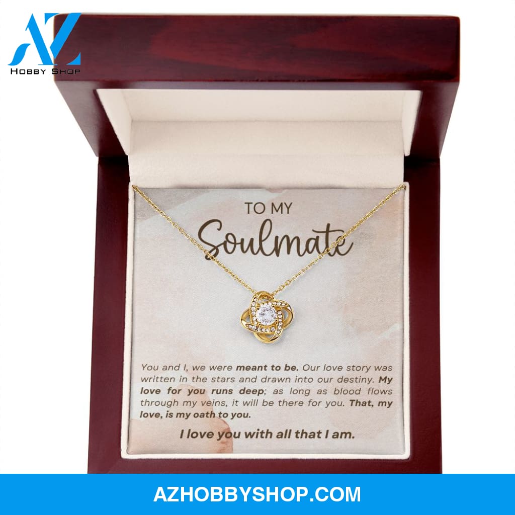 Soulmate - Meant To Be - Love Knot Necklace