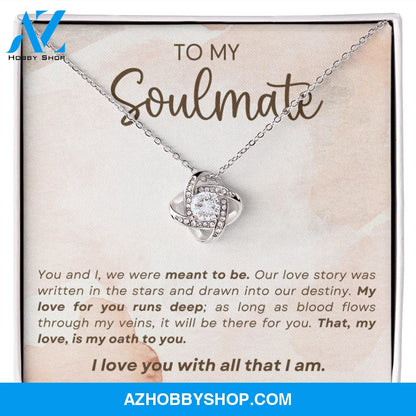 Soulmate - Meant To Be - Love Knot Necklace