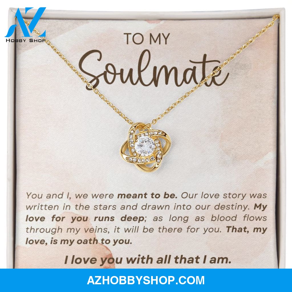 Soulmate - Meant To Be - Love Knot Necklace