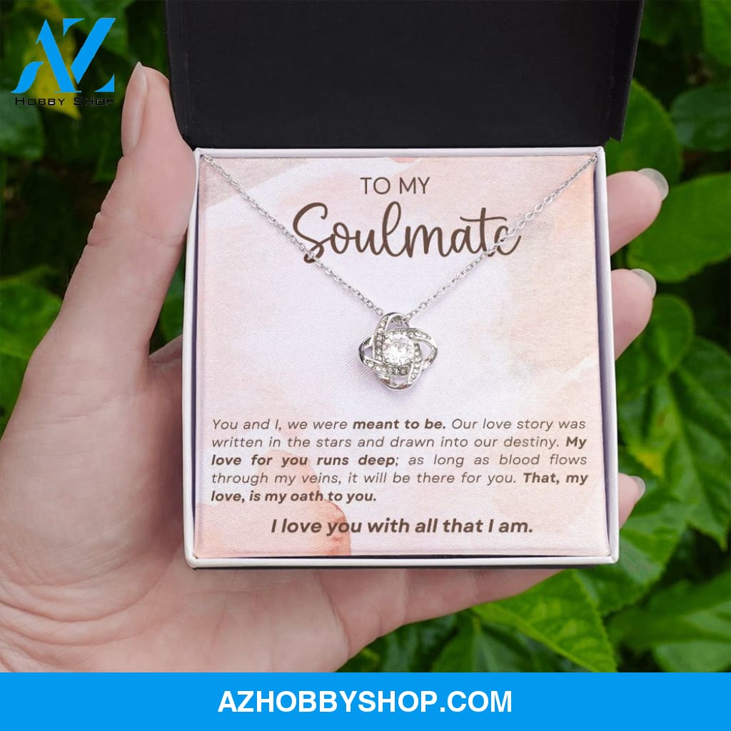 Soulmate - Meant To Be - Love Knot Necklace