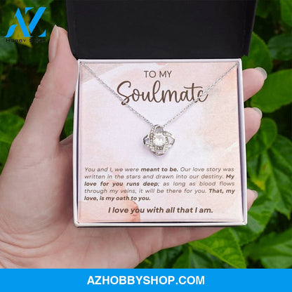 Soulmate - Meant To Be - Love Knot Necklace