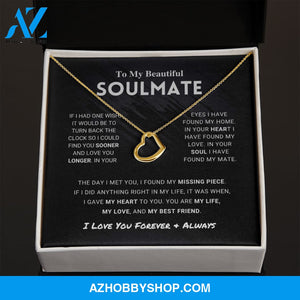 Soulmate - Missing Piece - Delicate Heart Necklace