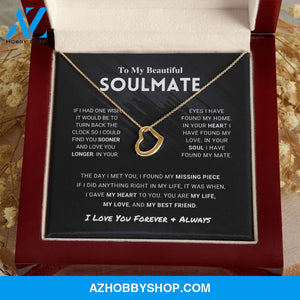 Soulmate - Missing Piece - Delicate Heart Necklace