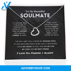 Soulmate - Missing Piece - Delicate Heart Necklace