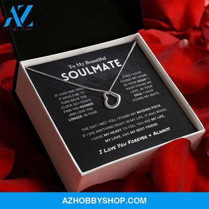 Soulmate - Missing Piece - Delicate Heart Necklace