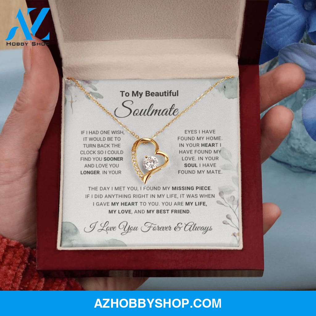 Soulmate - Missing Piece - Forever Love Necklace