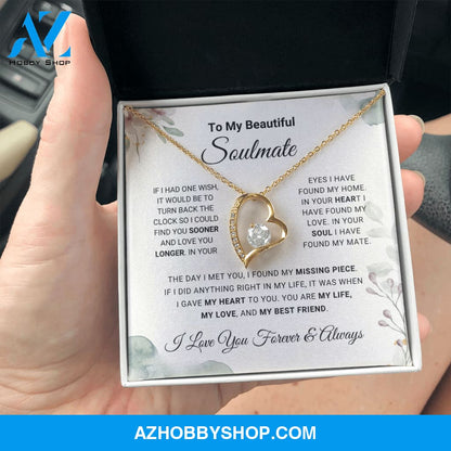 Soulmate - Missing Piece - Forever Love Necklace