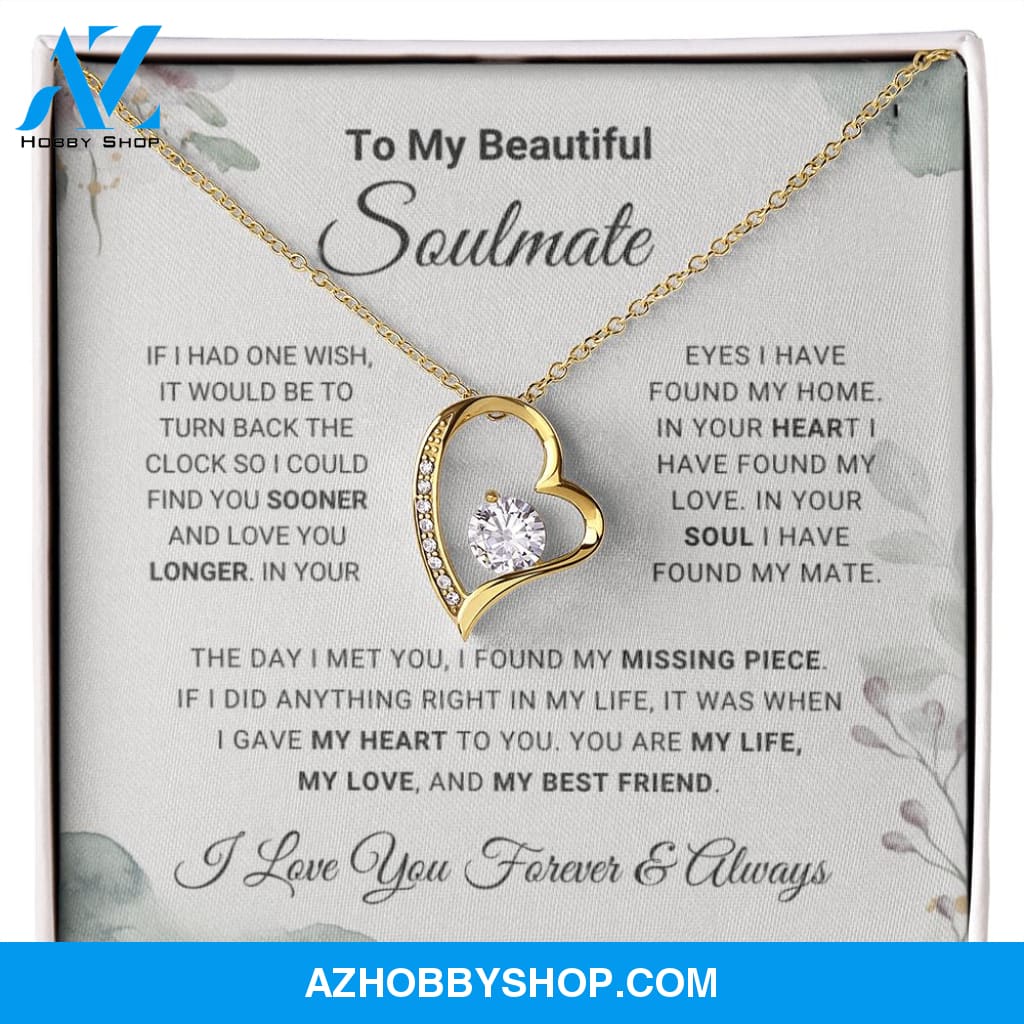 Soulmate - Missing Piece - Forever Love Necklace
