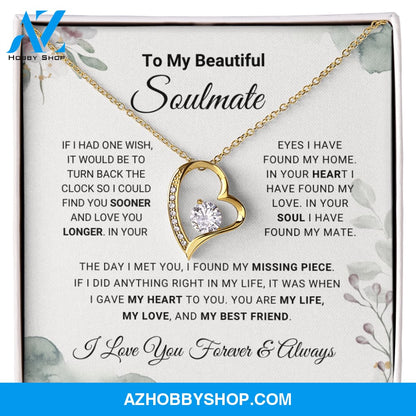 Soulmate - Missing Piece - Forever Love Necklace