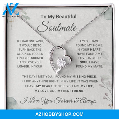 Soulmate - Missing Piece - Forever Love Necklace
