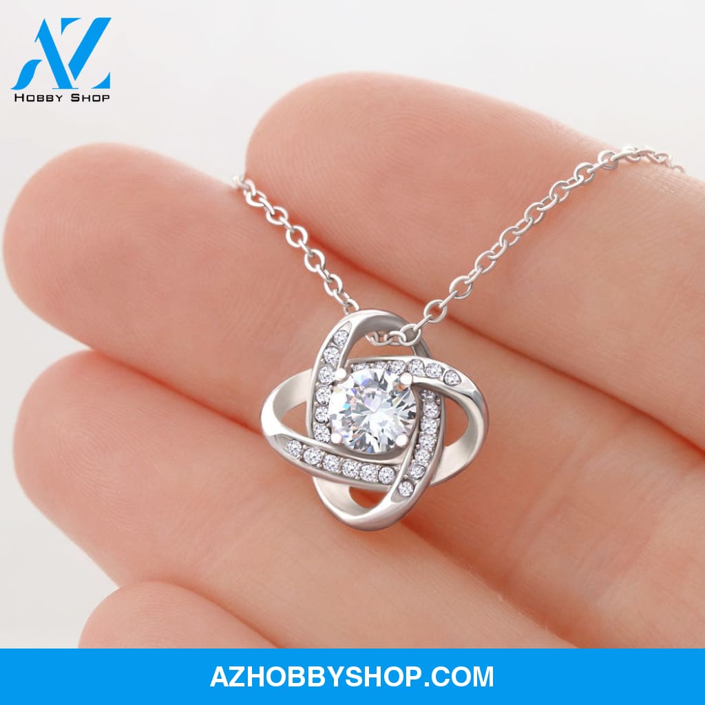 Soulmate Missing Piece - Love Knot Silver Necklace