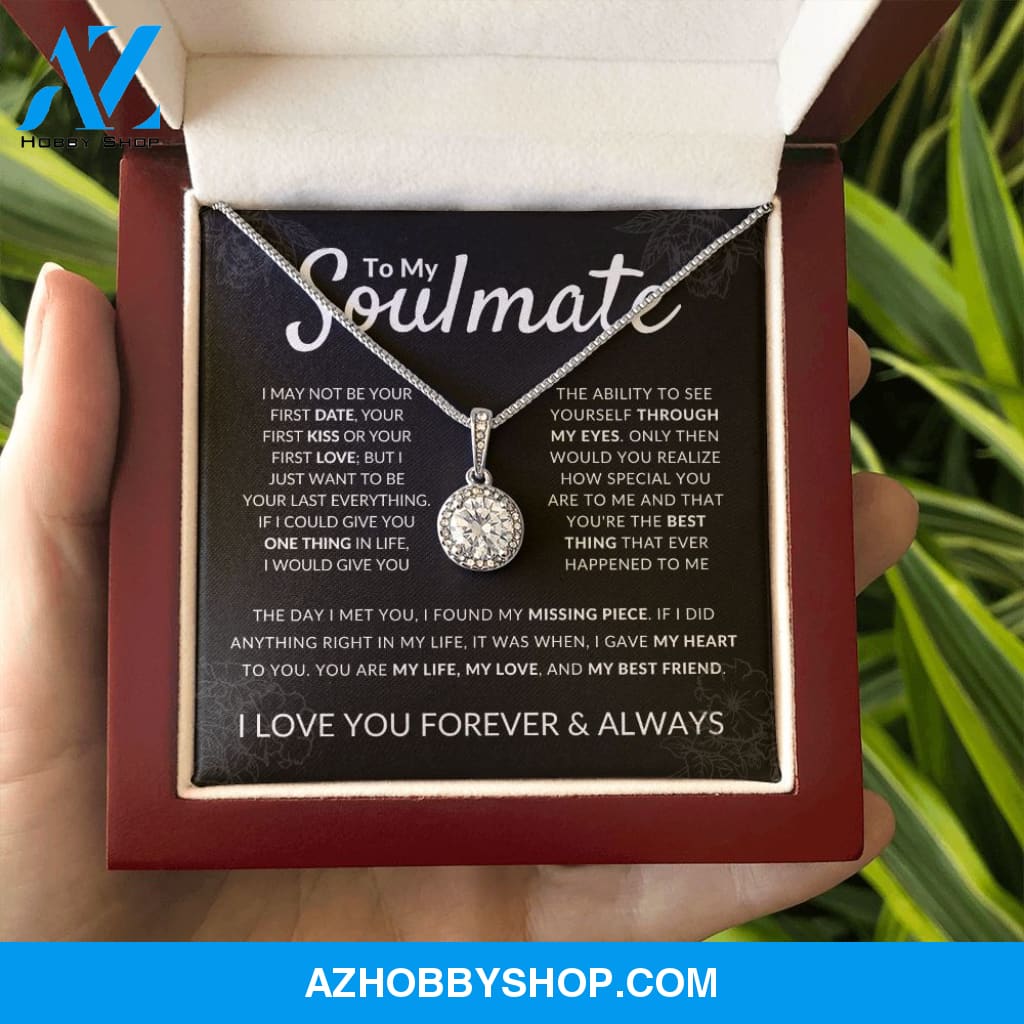 Soulmate - Missing Piece - Sparkling Silver Pendant