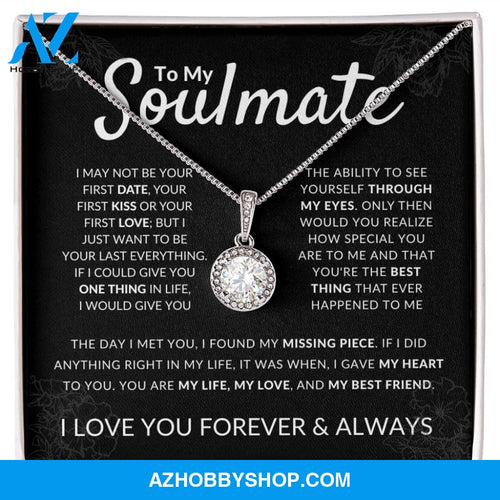 Soulmate - Missing Piece - Sparkling Silver Pendant