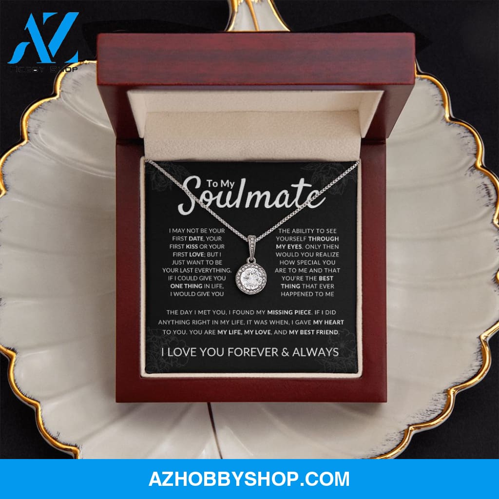 Soulmate - Missing Piece - Sparkling Silver Pendant
