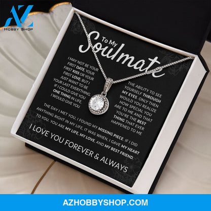 Soulmate - Missing Piece - Sparkling Silver Pendant