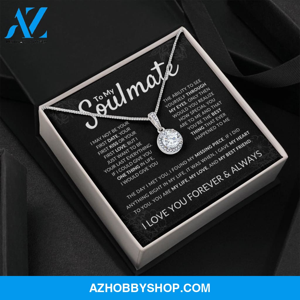Soulmate - Missing Piece - Sparkling Silver Pendant