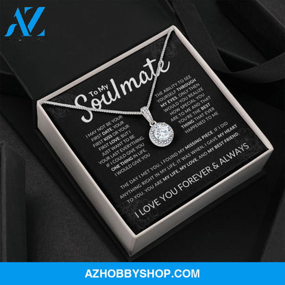 Soulmate - Missing Piece - Sparkling Silver Pendant