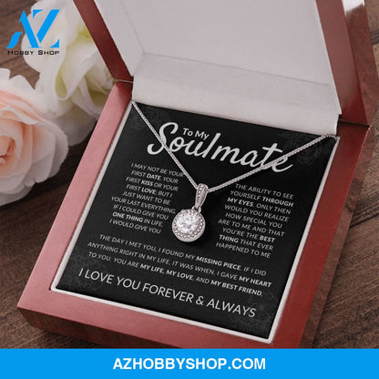 Soulmate - Missing Piece - Sparkling Silver Pendant