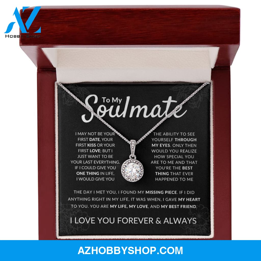 Soulmate - Missing Piece - Sparkling Silver Pendant