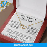 (Soulmate) My Eyes My Soul - Solid Gold with Diamonds Necklace