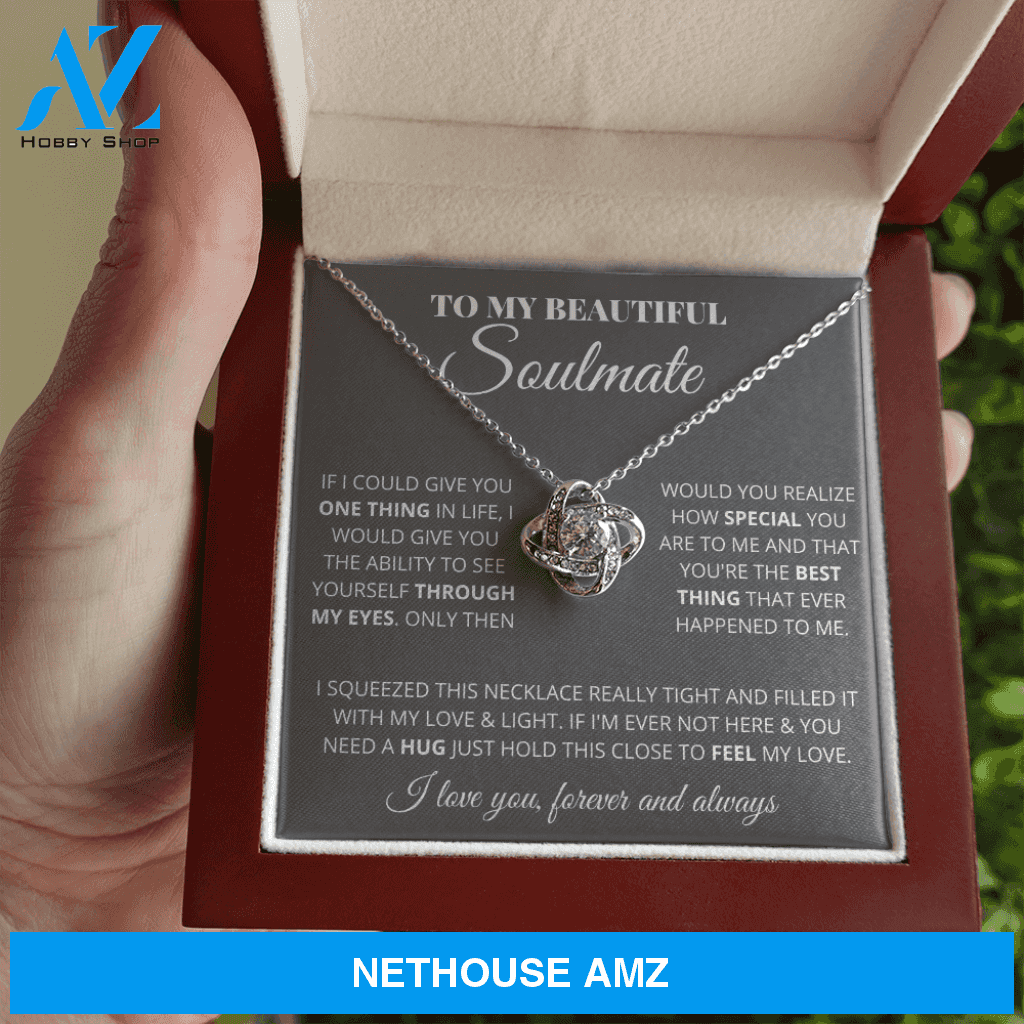 Soulmate - My Life My Everything - White Gold Necklace