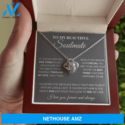 Soulmate - My Life My Everything - White Gold Necklace