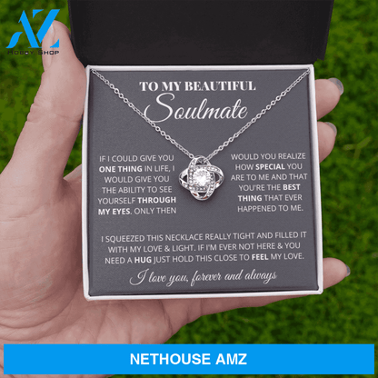 Soulmate - My Life My Everything - White Gold Necklace