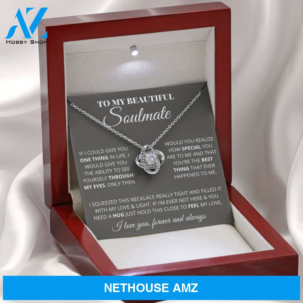 Soulmate - My Life My Everything - White Gold Necklace