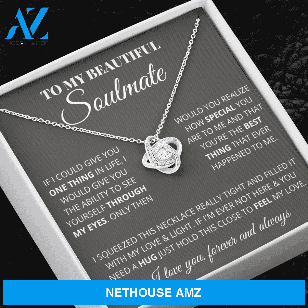 Soulmate - My Life My Everything - White Gold Necklace