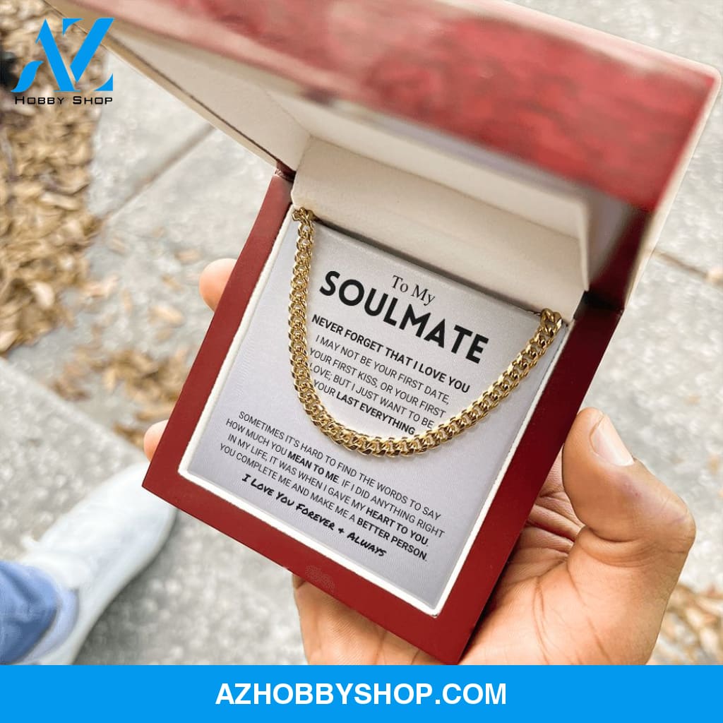 Soulmate - Never Forget - Cuban Link Chain