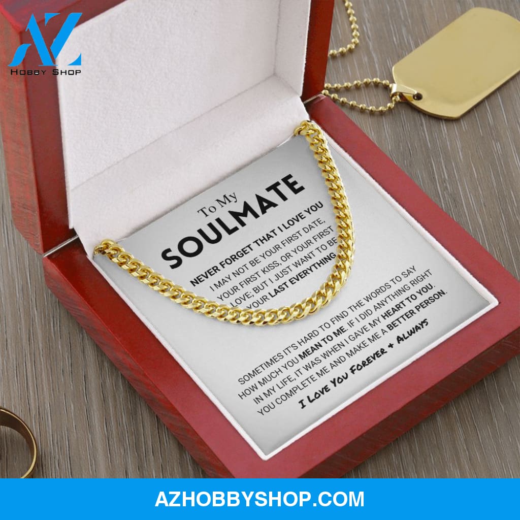 Soulmate - Never Forget - Cuban Link Chain
