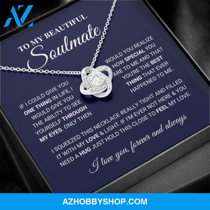 Soulmate - The Best Thing - Love Knot Silver Necklace