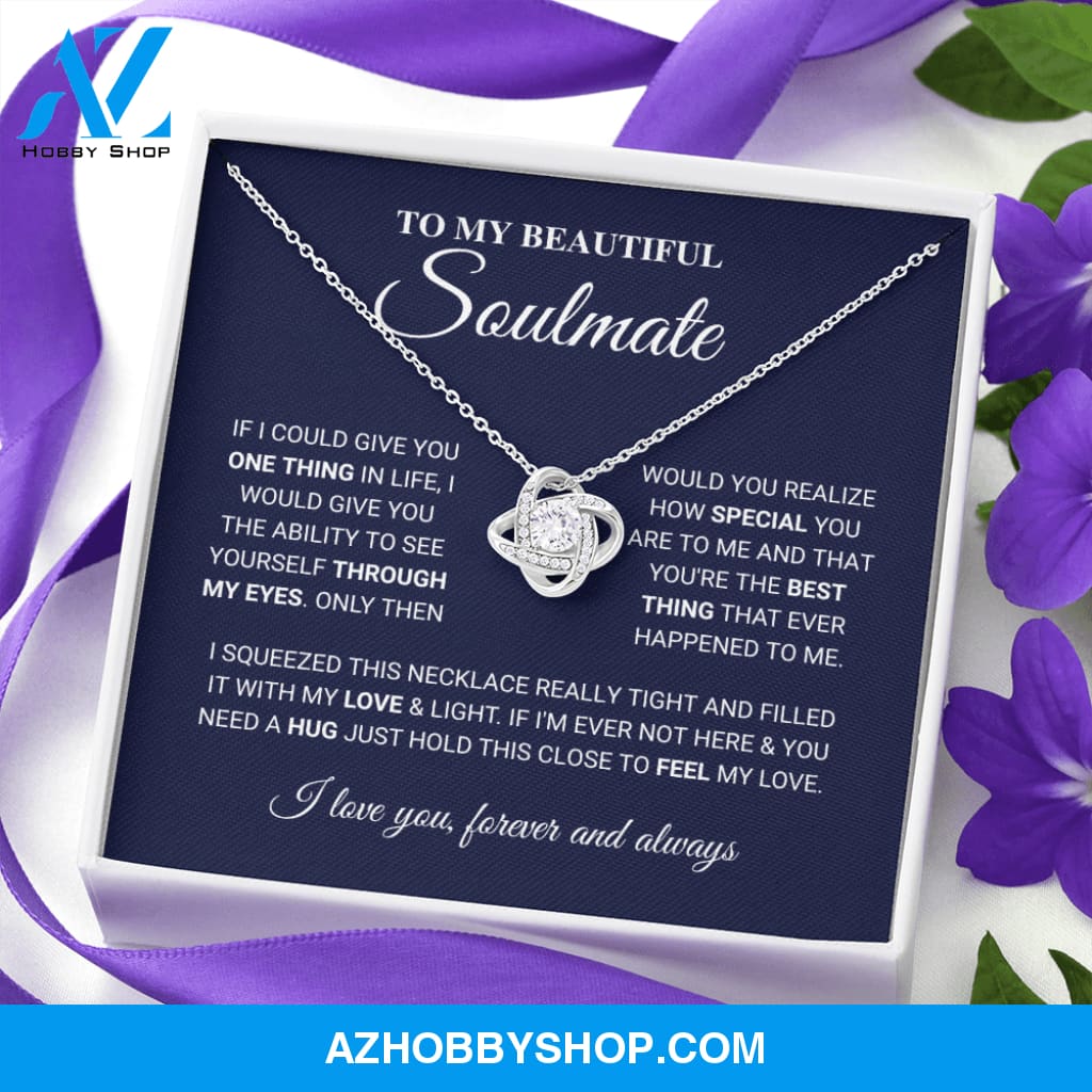 Soulmate - The Best Thing - Love Knot Silver Necklace