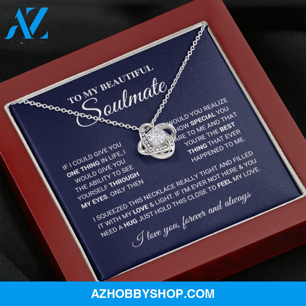Soulmate - The Best Thing - Love Knot Silver Necklace