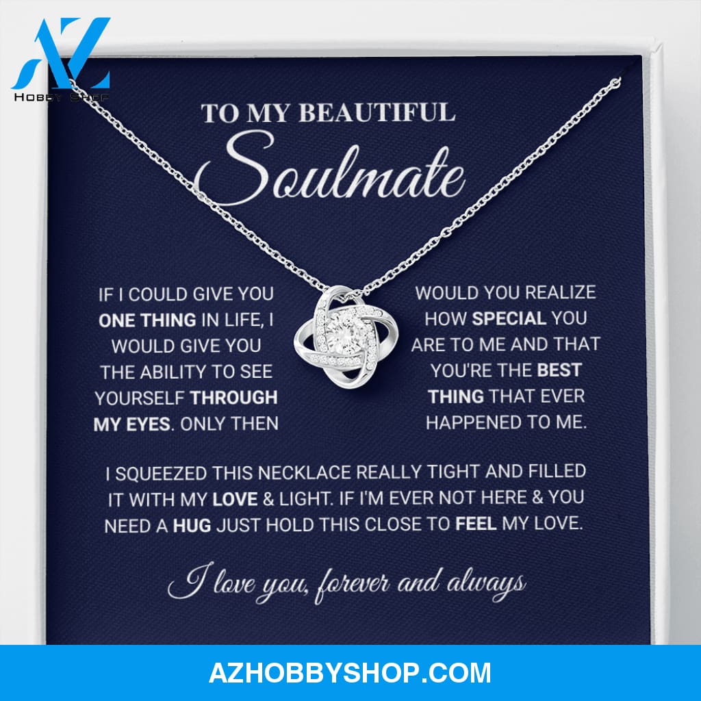 Soulmate - The Best Thing - Love Knot Silver Necklace