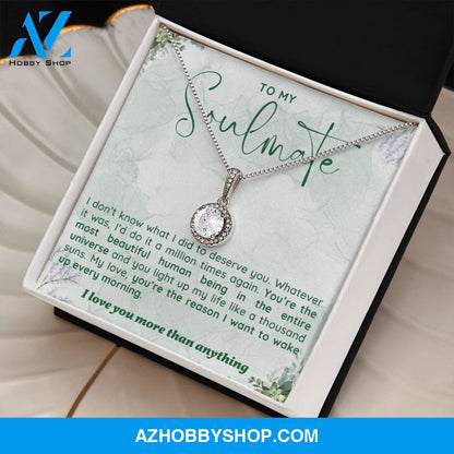 Soulmate - The Reason - Eternal Hope Silver Necklace