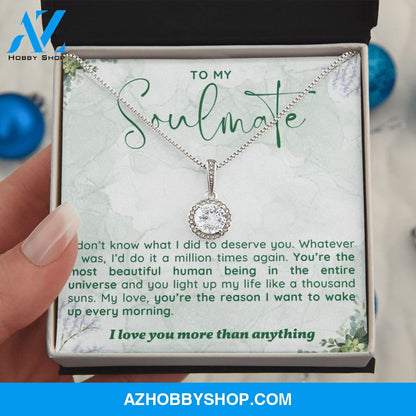 Soulmate - The Reason - Eternal Hope Silver Necklace