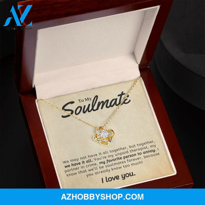Soulmate - We Have It All - Love Knot Necklace