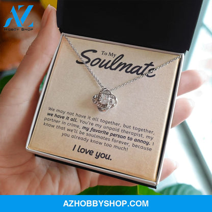 Soulmate - We Have It All - Love Knot Necklace