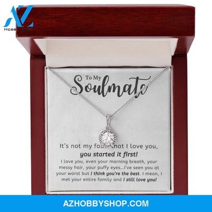 Soulmate - You're The Best - Eternal Hope Silver Necklace