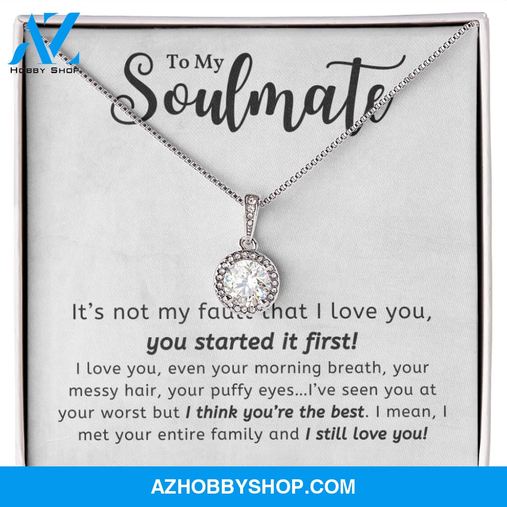 Soulmate - You're The Best - Eternal Hope Silver Necklace