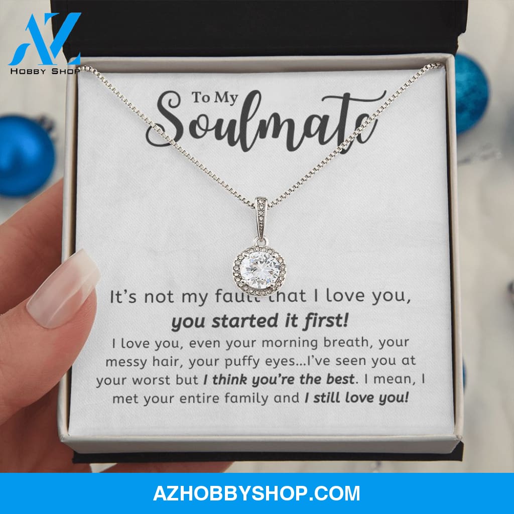Soulmate - You're The Best - Eternal Hope Silver Necklace