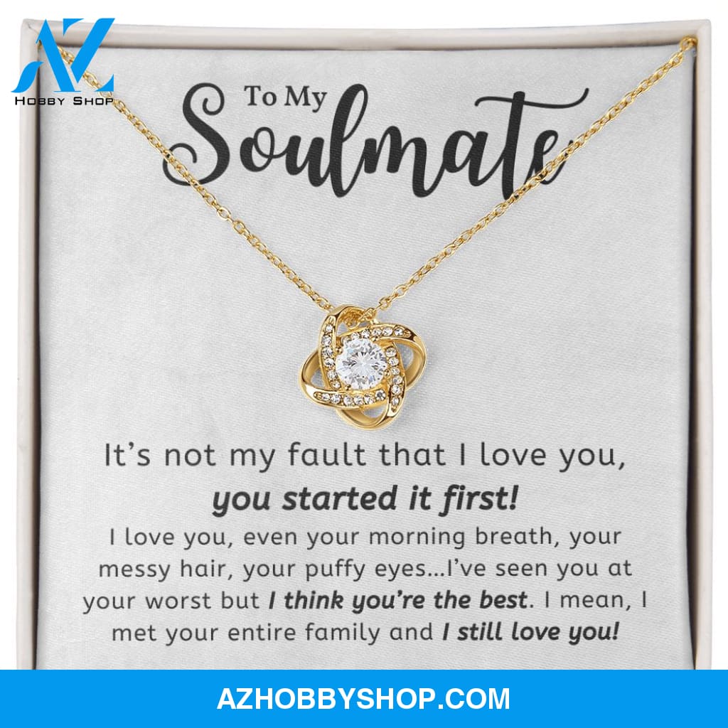 Soulmate - You're The Best - Love Knot Necklace