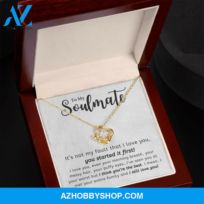 Soulmate - You're The Best - Love Knot Necklace
