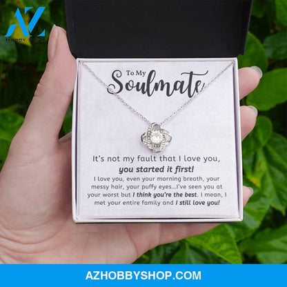 Soulmate - You're The Best - Love Knot Necklace