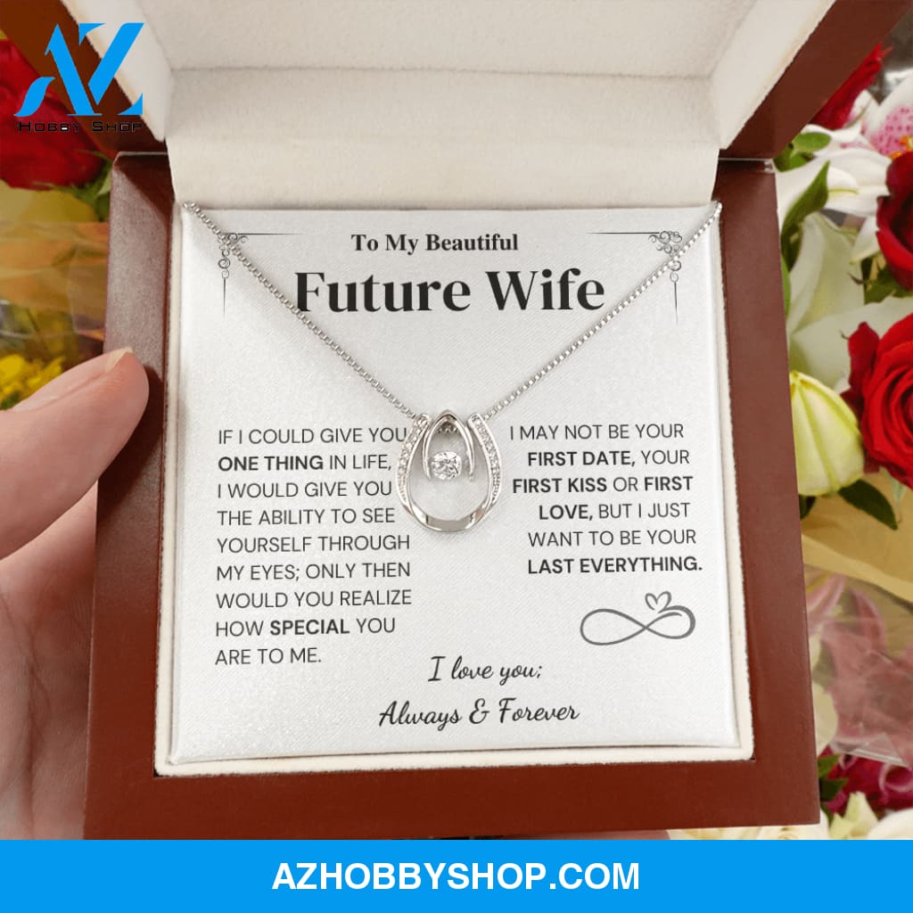 Special - Future Wife Gift - Horseshoe Silver Necklace