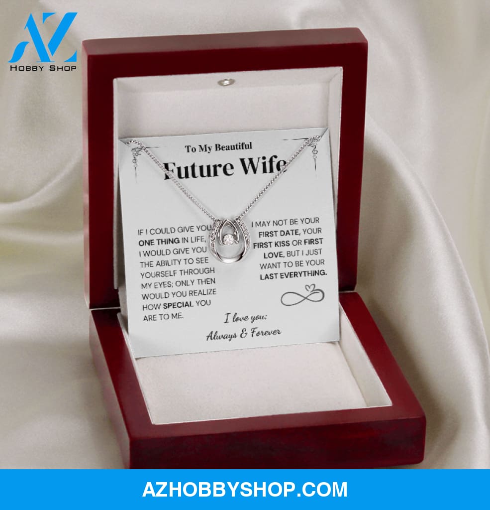 Special - Future Wife Gift - Horseshoe Silver Necklace