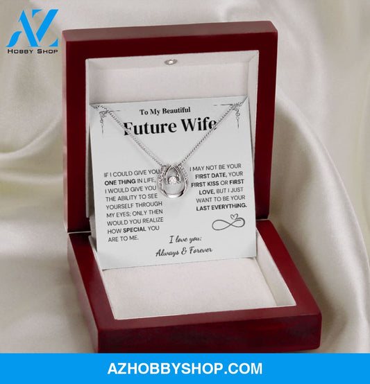 Special - Future Wife Gift - Horseshoe Silver Necklace