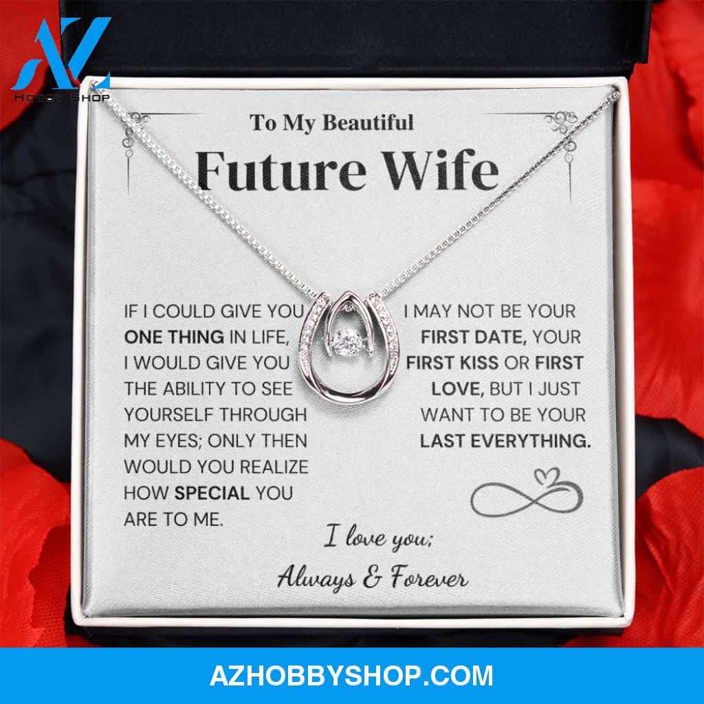 Special - Future Wife Gift - Horseshoe Silver Necklace